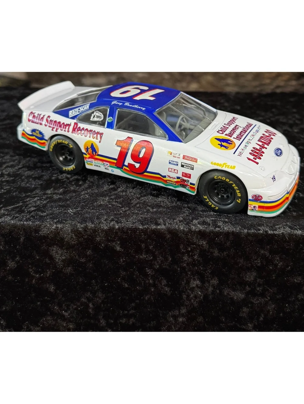 Ford #19 Child Support Recovery NASCAR Diecast Model Car